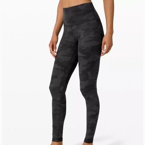 Lululemon Align Legging 28”, size 6, colour: Heritage 365 Camo Deep Coal Multi
